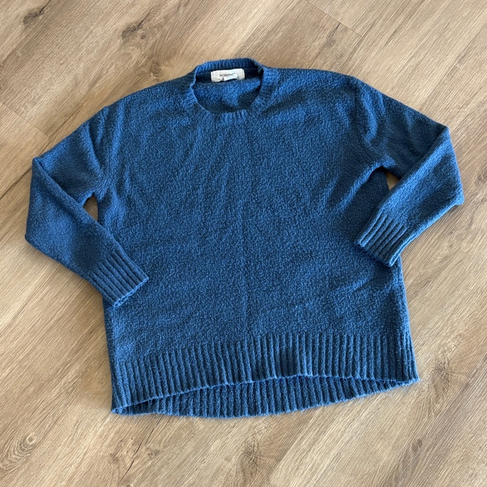 Workshop Republic Clothing Navy Knit Pullover